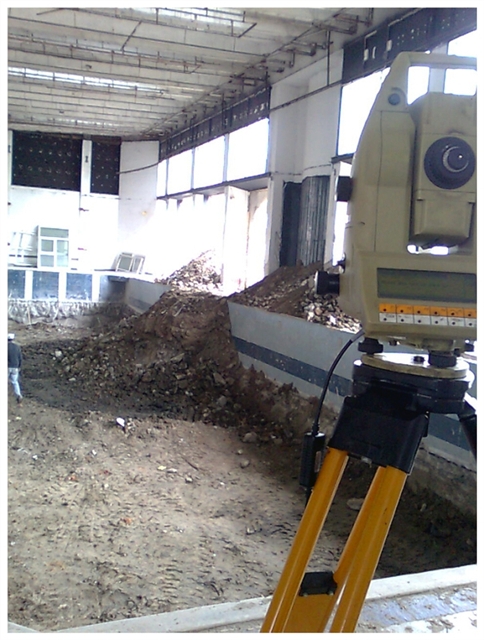 Trasare fundatie piscina
