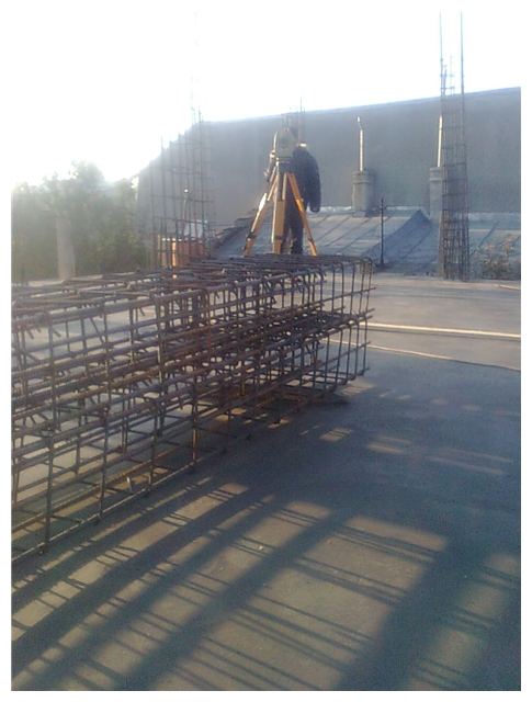 Trasare stalpi pe placa et 1 Bucuresti
